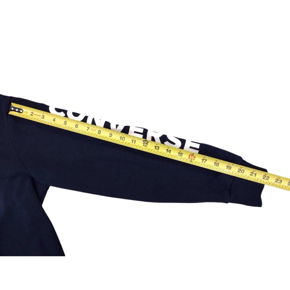 CONVERSE Hoodie Sweatshirt Boys XL - Blue & White Chuck Taylor Logo Girls Kids - Picture 4 of 9